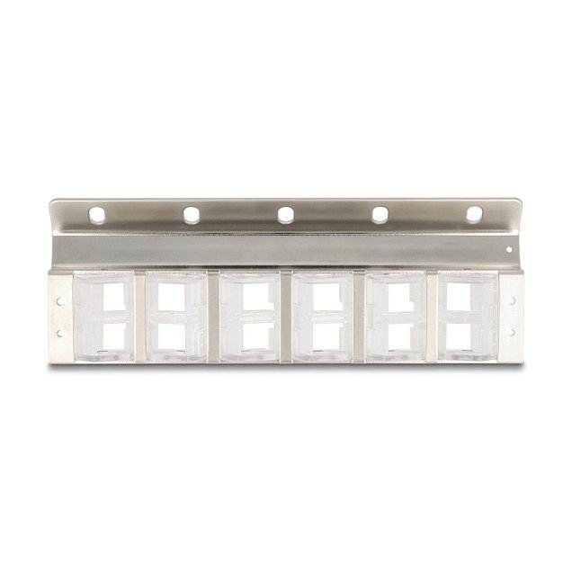 DeLOCK Soporte Keystone 12 Puertos Inclinable para Rack de 10″ o 19″ y Montaje en Pared