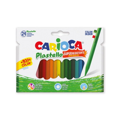 Carioca 42880 Plasticeras Colores Surtidos 24 Piezas Carioca 42880 Plasticeras Colores Surtidos 24 Piezas