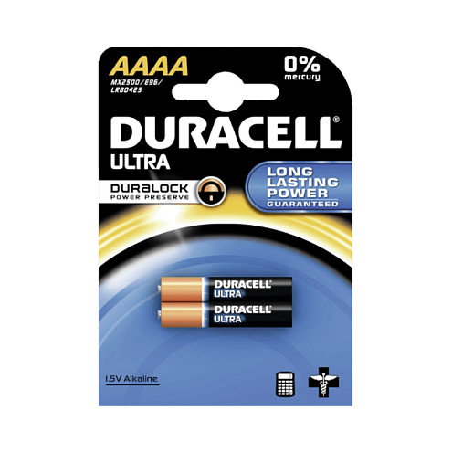 Duracell Pilas Ultra Power AAAA MX2500 1.5V (Pack de 2)