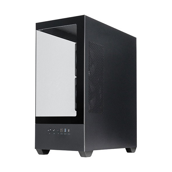 Chieftec Computer Chieftec VISTA GT-01B-OP Torre Midi PC Gaming ATX Negro con Ventana Lateral, Iluminación RGB y Ventiladores
