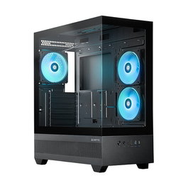 Chieftec Computer Chieftec VISTA GT-01B-OP Torre Midi PC Gaming ATX Negro con Ventana Lateral, Iluminación RGB y Ventiladores