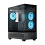 Chieftec Computer Chieftec VISTA GT-01B-OP Torre Midi PC Gaming ATX Negro con Ventana Lateral, Iluminación RGB y Ventiladores