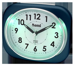 SAMI Despertador Grande Cuadrado, Luz LED, Silencioso