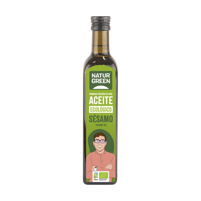 Naturgreen Aceite de Sésamo Ecológico 1ª Presión en Frío, 500 ml Naturgreen Aceite de Sésamo Ecológico 1ª Presión en Frío, 500 ml