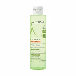 A-Derma Exomega Control Anti-Scratching & Soothing Gel limpiador para cabello y cuerpo 200 ml