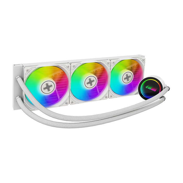 Xilence WAK LiQuRizer LQ360G.W.ARGB Kit de Refrigeración Líquida CPU, 360 mm, Ventilador de 12 cm Blanco, 76 m³/h, TDP 350 W, 18-28 dB