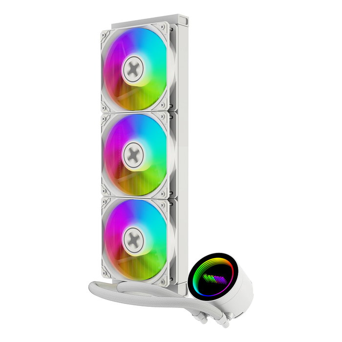 Xilence WAK LiQuRizer LQ360G.W.ARGB Kit de Refrigeración Líquida CPU, 360 mm, Ventilador de 12 cm Blanco, 76 m³/h, TDP 350 W, 18-28 dB
