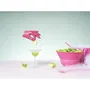 Bodum BOD0699965480998 Juego 2 Ensaladeras 3L y 4.9L con Tapa Silicona Topee Bubblegum