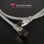 Nanocable 10.20.2000-L30 Cable de Red Ethernet Cat8.1 S/FTP (SSTP), 40 Gbps/2 GHz, 0.3 m (30cm), Conector RJ45 Níquel, AWG26 Cobre, LSZH Gris