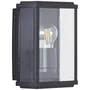 Brilliant Aplique de exterior Gaia 60W Negro Metal y Vidrio