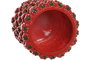 DKD Home Decor Jarrón Magnesia Pimienta Rojo 25x25x31 cm