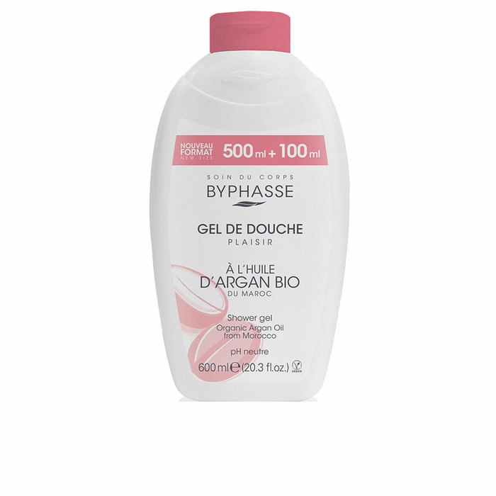 BYPHASSE Plaisir Gel de Ducha con Aceite de Argán Bio 600 ml BYPHASSE Plaisir Gel de Ducha con Aceite de Argán Bio 600 ml