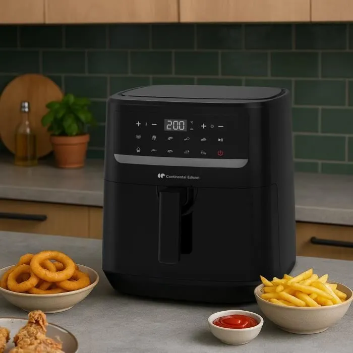 Continental Edison Freidora de Aire CEFR240092L - 9.2 L - 1800 W - Negra