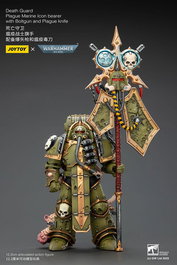 Warhammer 40,000 Figura Death Guard Plague Marine Icon bearer with Boltgun and Plague knife 12 cm