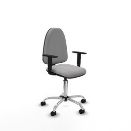 PIQUERAS Y CRESPO Silla de oficina Aýna Gris claro con Brazos 1D