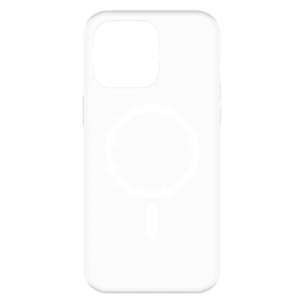 Just in Case 8305992 Funda Compatible MagSafe para Apple iPhone 15 Pro Max - Transparente, TPU, Resistente a Golpes y Rayones, con Anillo Magnético