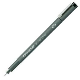 STAEDTLER Pigment Liner Rotuladores de Fibra 0,7 mm Negro (Pack de 10)