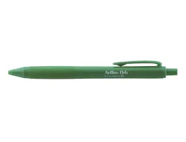 Artline ORB ECO Green Bolígrafo Retráctil con Punta de 1 mm, Tinta Aceite, Cuerpo Verde y Clip, Fabricado con Material Reciclado