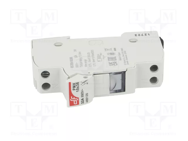 DF ELECTRIC Portafusibles 10x38mm 32A 690VAC 1+N