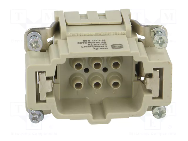 HARTING Han® Ex Plantilla de Contacto Macho 6 Pines