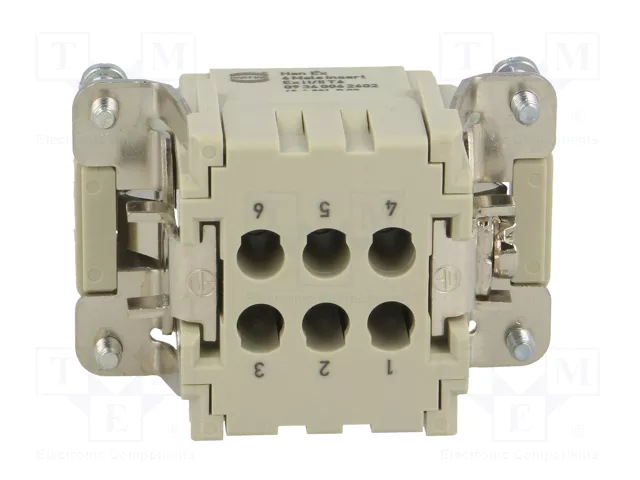 HARTING Han® Ex Plantilla de Contacto Macho 6 Pines