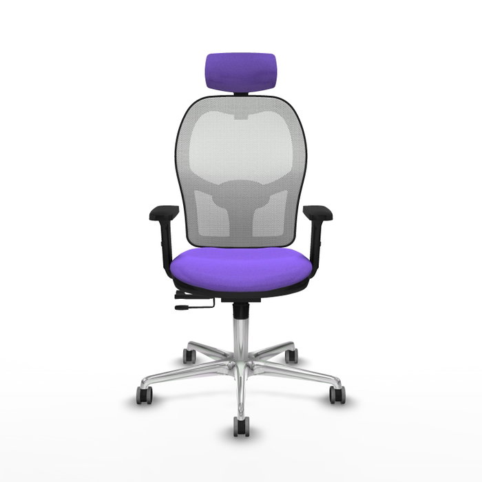 PIQUERAS Y CRESPO Silla de oficina Jorquera con mecanismo Sincro/Traslack, Lila y Blanco PIQUERAS Y CRESPO Silla de oficina Jorquera con mecanismo Sincro/Traslack, Lila y Blanco