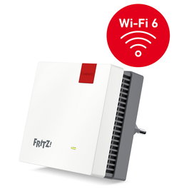AVM FRITZ!Repeater 1200 AX Repetidor WiFi 6 de Doble Banda 2400 Mbps Extensor de Rango Gigabit Ethernet Blanco
