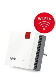 AVM FRITZ!Repeater 1200 AX Repetidor WiFi 6 de Doble Banda 2400 Mbps Extensor de Rango Gigabit Ethernet Blanco