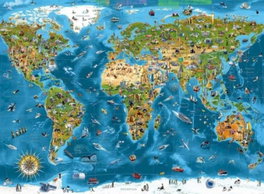 EDUCA BORRAS Puzzle Maravillas del Mundo 1000 Piezas
