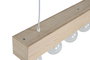 DKD Home Decor Lámpara de Techo de Madera para 5 Bombillas E27