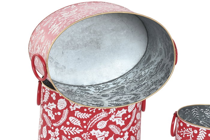 DKD Home Decor Caja Navidad Tradicional Verde Rojo Set de 3 Metal 19.5 x 24 x 28.5 cm DKD Home Decor Caja Navidad Tradicional Verde Rojo Set de 3 Metal 19.5 x 24 x 28.5 cm