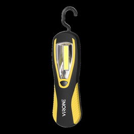 ORNO Linterna LED de Taller WL-7 con Colgador e Iman para Pilas 3 AAA, Iluminación para Trabajos Técnicos y Domésticos