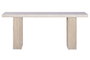 DKD Home Decor Consola de Olmo y Mármol Travertino Beige 180x38x76 cm
