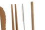 DKD Home Decor Cubiertos Basicos Set 6 Piezas Bambu Apto Lavavajillas Natural 1 x 20 x 3.7 cm
