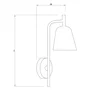 Taiping Aplique de pared retro LED con casquillo E27 [SKD-W1015]