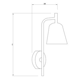 Aplique de Pared Taiping estilo Nórdico en Acero