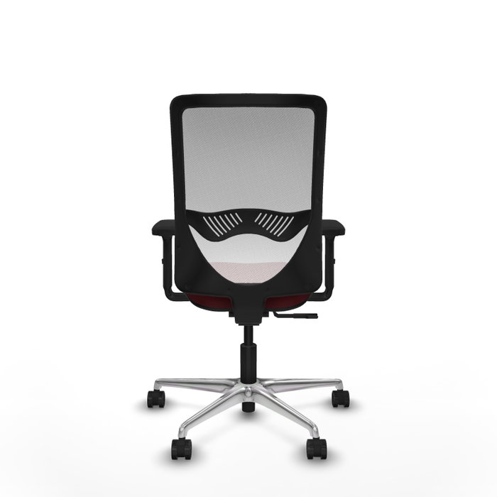 PIQUERAS Y CRESPO Silla de oficina Zulema con mecanismo Sincro, Granate y Blanco PIQUERAS Y CRESPO Silla de oficina Zulema con mecanismo Sincro, Granate y Blanco