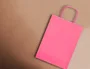 Q-connect Bolsa Papel Celulosa Rosa M con Asa Retorcida 270x370x120 mm (Paquete de 25)