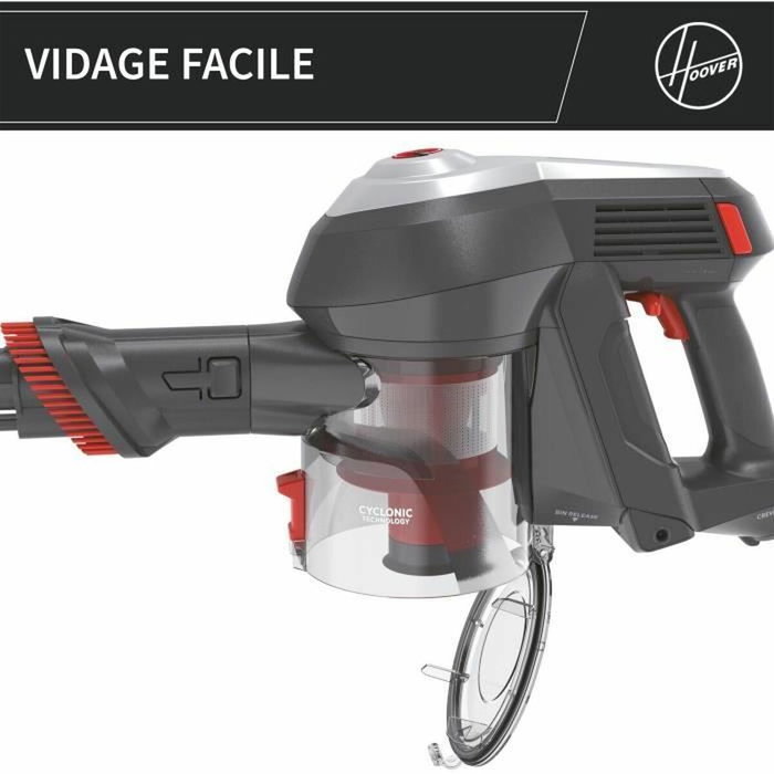 Hoover HF122AH Aspiradora Escoba 22 V Rojo/Gris