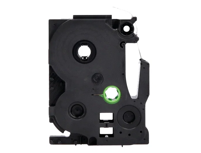 Q-connect Cinta TZE-241 Blanco-Negro 18mm 8m