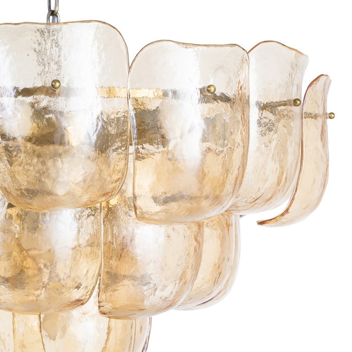 Lámpara Techo Champán Cristal 75 X 75 X 44 cm
