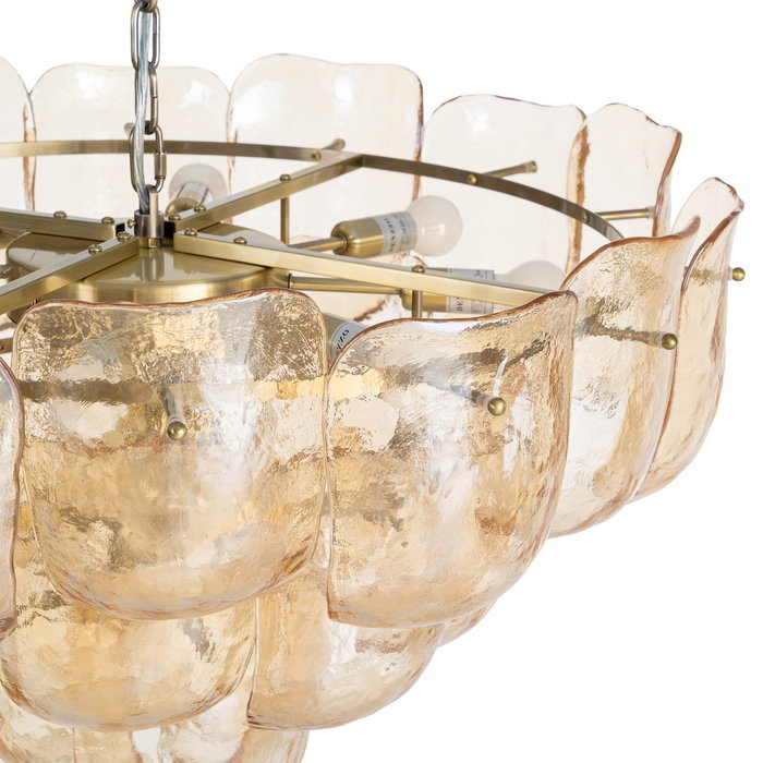 Lámpara Techo Champán Cristal 75 X 75 X 44 cm