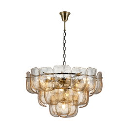 Lámpara Techo Champán Cristal 75 X 75 X 44 cm