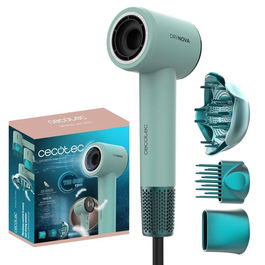 Cecotec Secador de Pelo DryNova 3in1 1600W Ionizador Pantalla Digital 3 Accesorios Menta