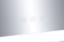 DKD Home Decor Espejo LED de Cristal Blanco con Control Táctil