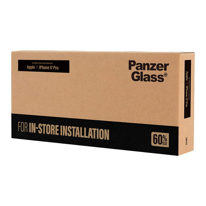 PanzerGlass Protector de Pantalla Ultra-Wide Fit para iPhone 17 Pro / 18 Pro / 2026 Pro con FastFit