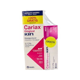 KIN Cariax Gingival Encias Pack Colutorio 500ml + Pasta Dental 100ml
