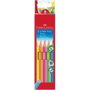 Faber Castell Lápices de Colores Jumbo Grip Neón Estuche 5 Unidades
