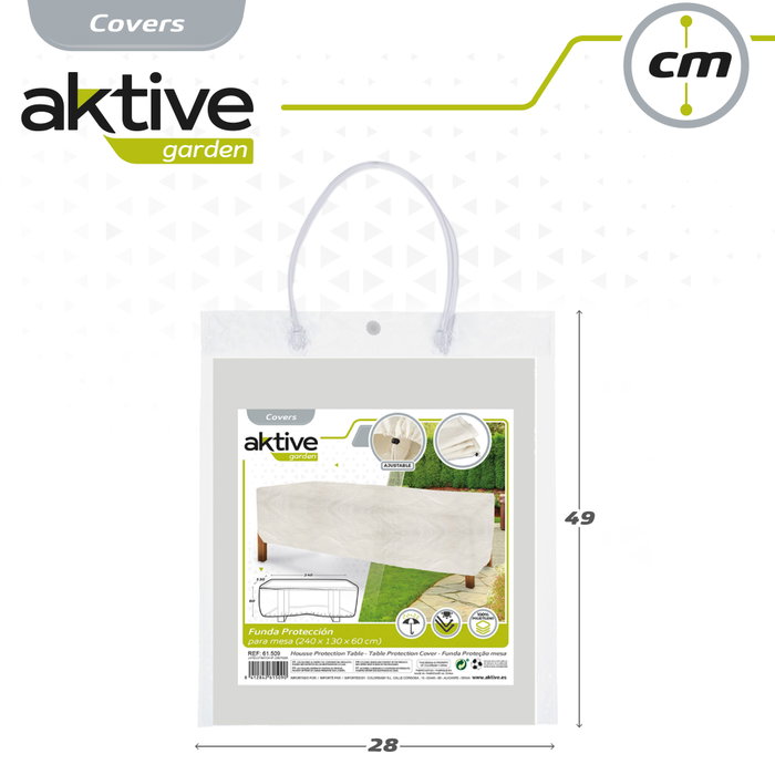 AKTIVE Funda Protectora para Mesa 240x130 cm