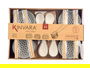 Kinvara Set 12 Piezas Sushi Blanco 37.5x7x25.5 cm (Set de 6)